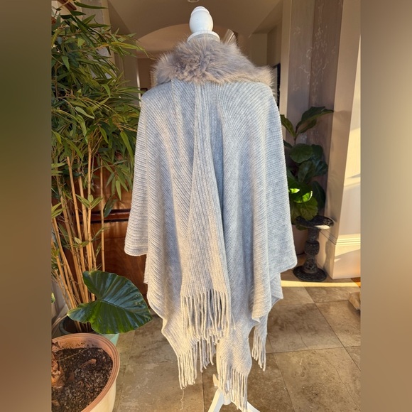 MIXIT ladies sweater wrap photo for a collar ONE  SIZE NWOT gray - Picture 7 of 10
